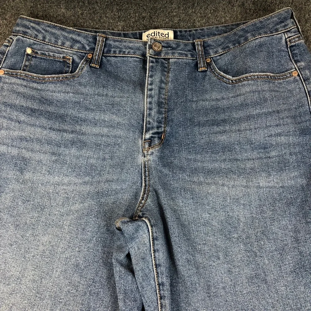 Edited by Remi Bader High Rise‎ Wide Leg Jeans Light Wash Size 16 VTG Y2K